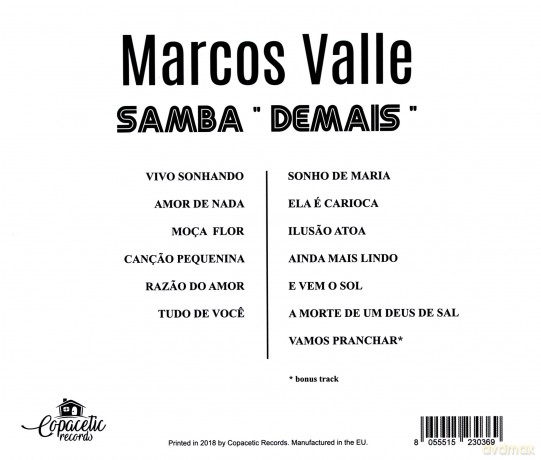 Marcos Valle: Samba 'Demais' [CD]