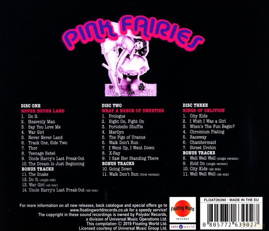 Pink Fairies: The Polydor Collection [3CD]