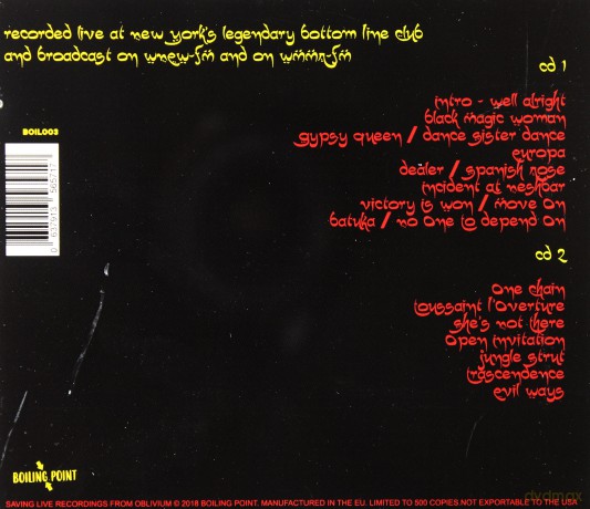 Santana: Live At The Bottom Line. New York. 1978 - Fm Broadcast [2CD]