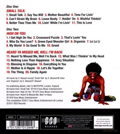 Sly & The Family Stone: Small Talk / High On You / Heard Ya Missed Me. Well I'M Back [2CD]