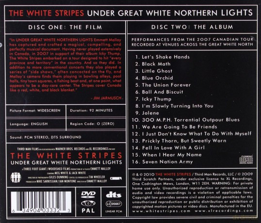 The White Stripes: Under Great White Northern Lights [CD]+[DVD]