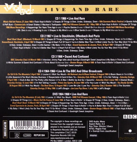 Yardbirds: Live & Rare [5CD]+[DVD]