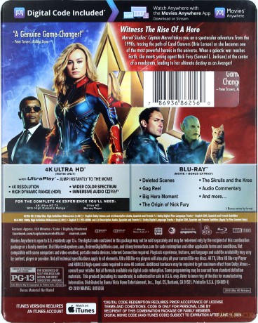 Captain Marvel (Kapitan) [Blu-Ray 4K]+[Blu-Ray]