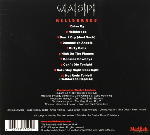 W.A.S.P.: Helldorado (digipack) [CD]