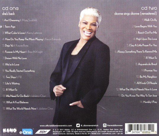 Dionne Warwick: She's Back [2CD]