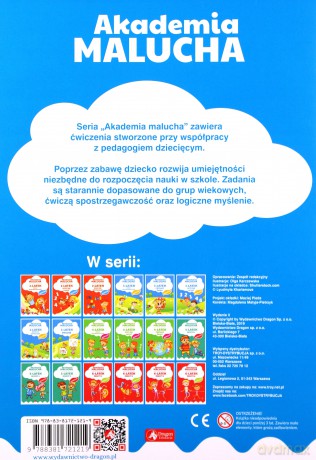 3-latek ćwiczy spostrzegawczość. Akademia Malucha [KSIĄŻKA]