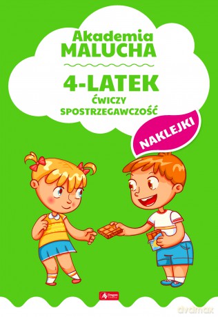 4-latek ćwiczy spostrzegawczość. Akademia Malucha [KSIĄŻKA]
