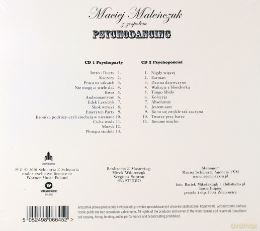 Maciej Maleńczuk, Psychodancing: Live (digipack) [2CD]