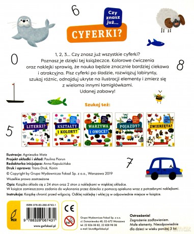 Czy znasz już cyferki. Przedszkolak się uczy [KSIĄŻKA]