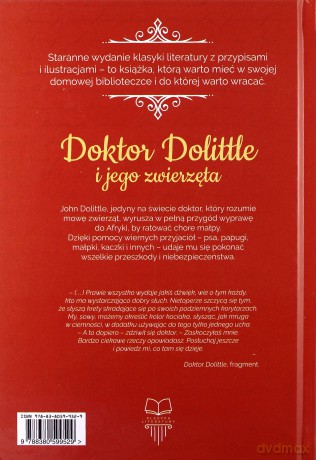 Doktor Dolittle - Hugh Lofting [KSIĄŻKA]