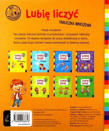 Lubię liczyć. Tabliczka mnożenia [KSIĄŻKA]