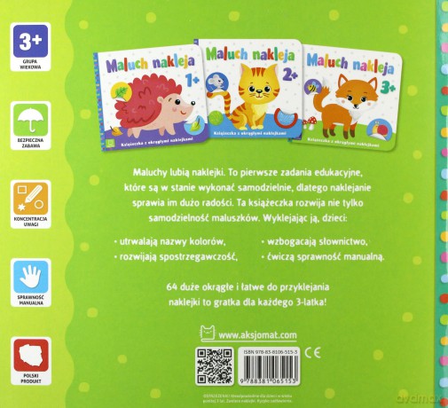 Moje pierwsze naklejki 3+ [KSIĄŻKA]