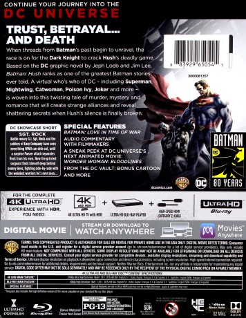 Batman: Hush [Blu-Ray 4K]+[Blu-Ray]
