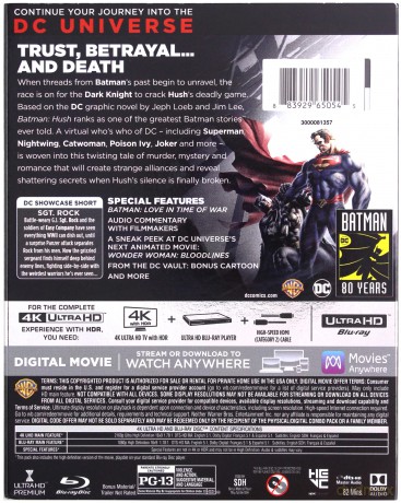 Batman: Hush [Blu-Ray 4K]+[Blu-Ray]