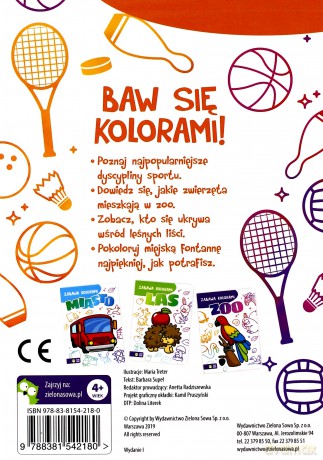Sport. Zabawa kolorami [KSIĄŻKA]
