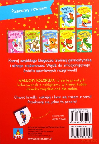 Sportowcy. Maluchy kolorują [KSIĄŻKA]