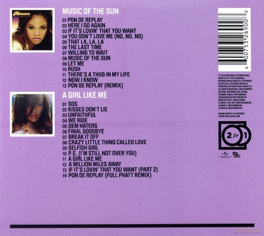 Rihanna: 2for1: Music Of The Sun / A Girl Like Me (ecopack) [2CD]
