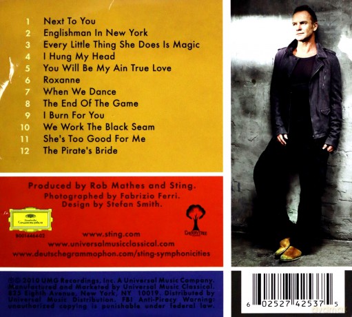 Sting: Symphonicities (ecopack) [CD]