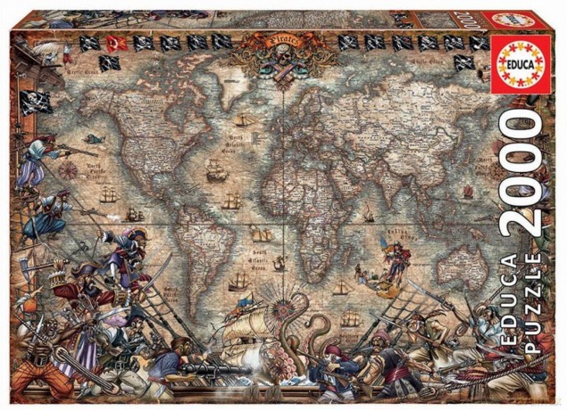EDUCA 2000 el. Mapa piratów [PUZZLE]