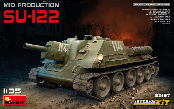 Model plastikowy Czołg SU-122 Mid Production Interior Kit