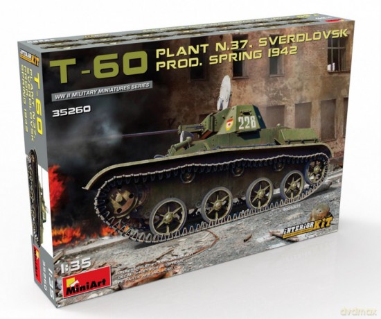 Model plastikowy Czołg T-60 Prod.Spring 1942 Interior Kit