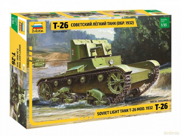 Model plastikowy Lekki radziecki czołg piechoty T-26 1932