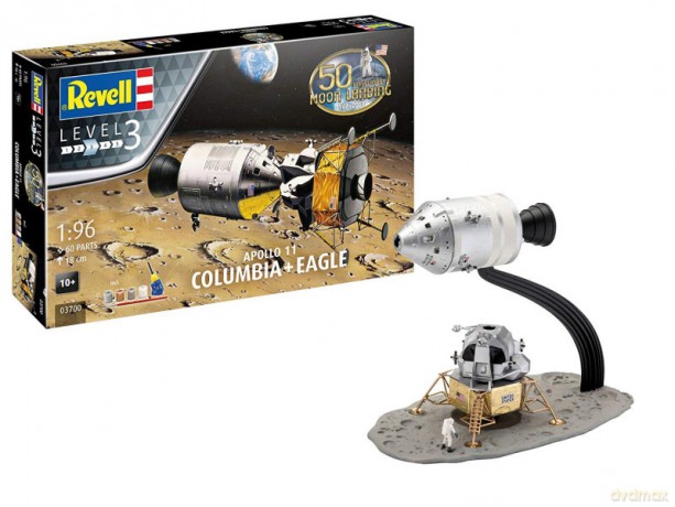 Model plastikowy Moon Landing 1/96 Apollo 11 Columbia