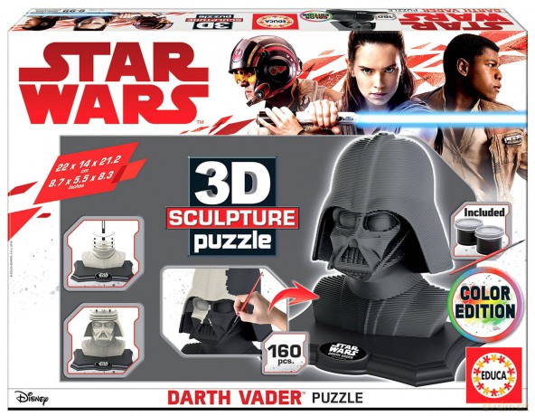 Puzzle 3D Rzeźba Lord Vader czarny [PUZZLE]