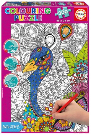 Puzzle do kolorowania 300 el. Safari [PUZZLE]