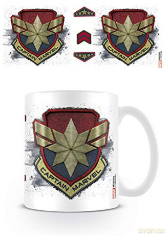 Captain Marvel: Badge Kubek