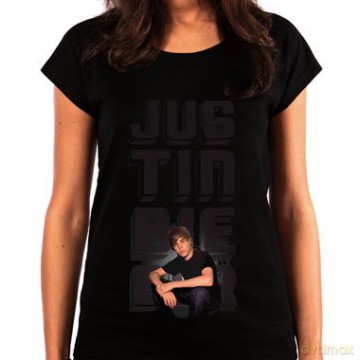 Justin Bieber: Glow Photo, Black Skinny (M) [T-SHIRT]