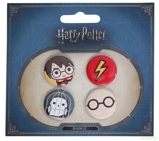 Harry Potter Przypinki Zestaw 4 szt Harry Potter, Hedwiga