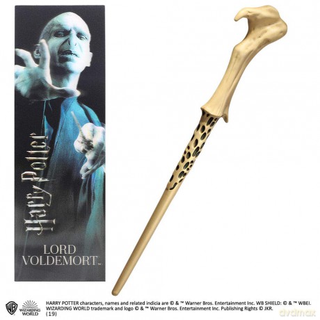 Harry Potter: Lord Voldermort Zestaw: zakładka, różdżka 12 inch