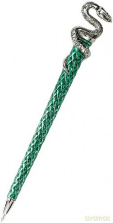 Harry Potter: Slytherin Pen Silver Plated Replica