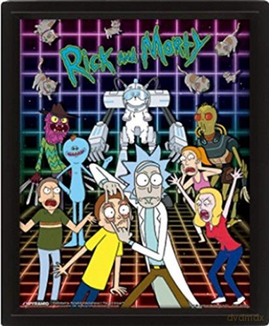 Rick And Morty: Characters Grid Ozdoba ścienna