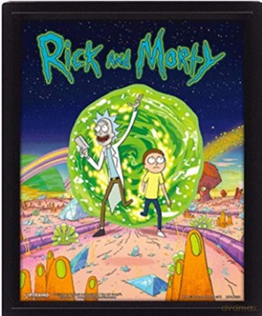 Rick And Morty: Portal Ozdoba ścienna