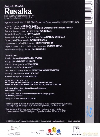 Antonin Dvorak: Rusalka [Blu-Ray]