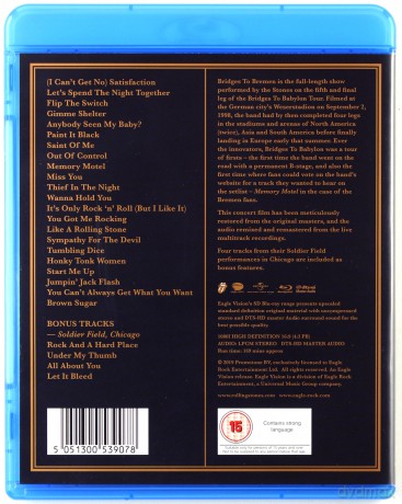 The Rolling Stones: Bridges To Bremen (Live At Weserstadion Bremen 1998) [Blu-Ray]