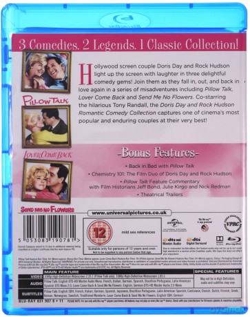 Doris Day: Pillow Talk / Lover Come Back / Send Me No Flowers [3xBlu-Ray]