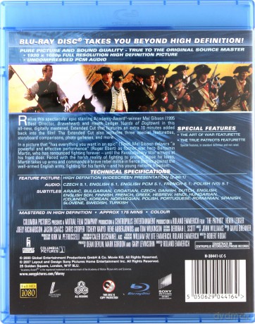 Patriota wersja rozszerzona [Blu-Ray]