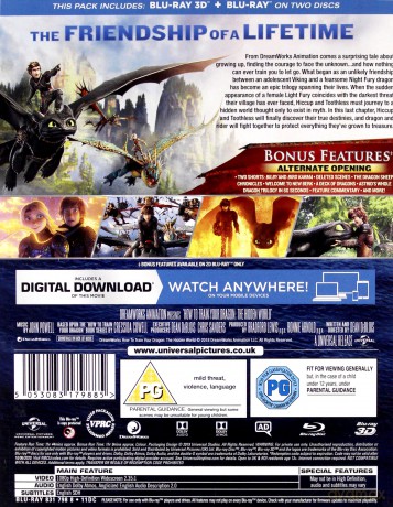 How To Train Your Dragon 3 - The Hidden World (Jak Wytresować Smoka) [Blu-Ray 3D]+[Blu-Ray]