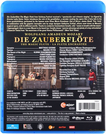 Wolfgang Amadeus Mozart: Die Zauberflote ('the Magic Flute') [Blu-Ray]