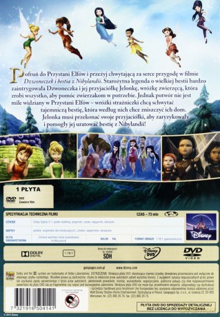 Dzwoneczek / Dzwoneczek i Zaginiony Skarb / Dzwoneczek i Sekret Magicznych Skrzydeł / Dzwoneczek i Uczynne Wróżki / Dzwoneczek i Tajemnica Piratów / Dzwoneczek i Bestia z Nibylandii) Pakiet (Disney) [6DVD]