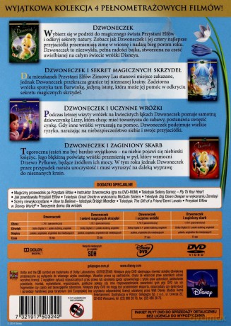 Dzwoneczek / Dzwoneczek i Zaginiony Skarb / Dzwoneczek i Sekret Magicznych Skrzydeł / Dzwoneczek i Uczynne Wróżki / Dzwoneczek i Tajemnica Piratów / Dzwoneczek i Bestia z Nibylandii) Pakiet (Disney) [6DVD]