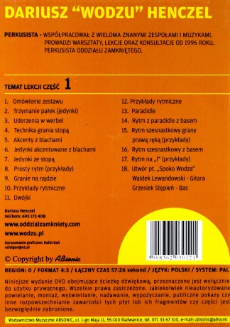 Henczel: Szkoła na perkusję cz. 1 [DVD]