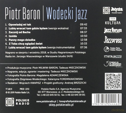Piotr Baron: Wodecki na jazzowo [CD]