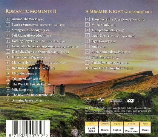Andre Rieu: Romantic Moments II [CD]+[DVD]