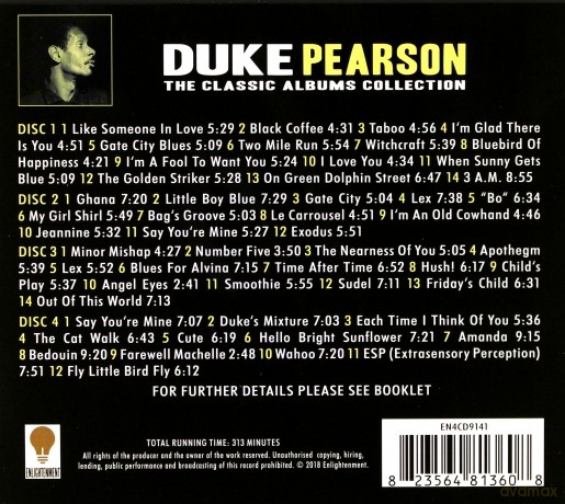 Duke Pearson: The Classic Albums Collection [4CD]