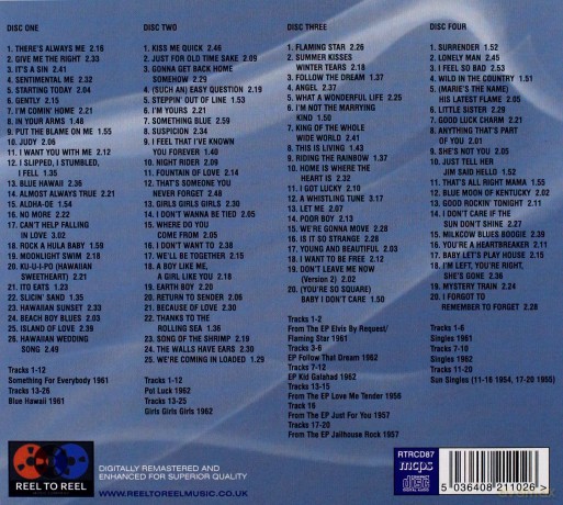 Elvis Presley: Four Classic Albums Plus Singles And Eps [4CD]