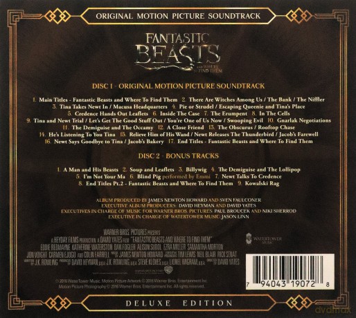 Fantastic Beasts And Where To Find Them (Deluxe) soundtrack [2CD]